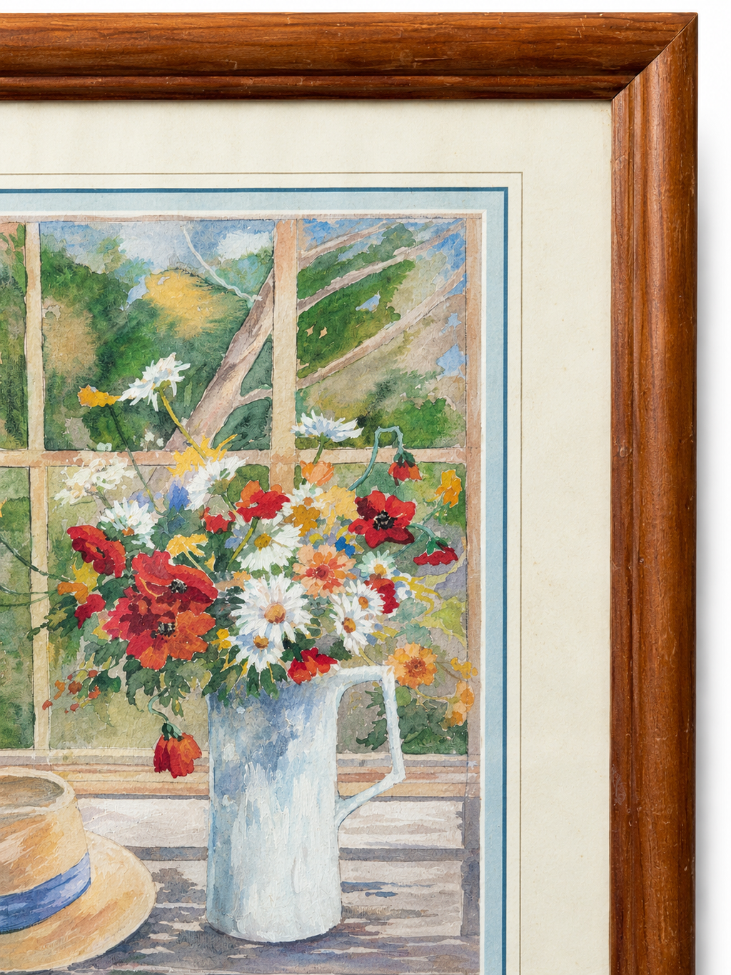 Vintage Floral Still Life Framed Print