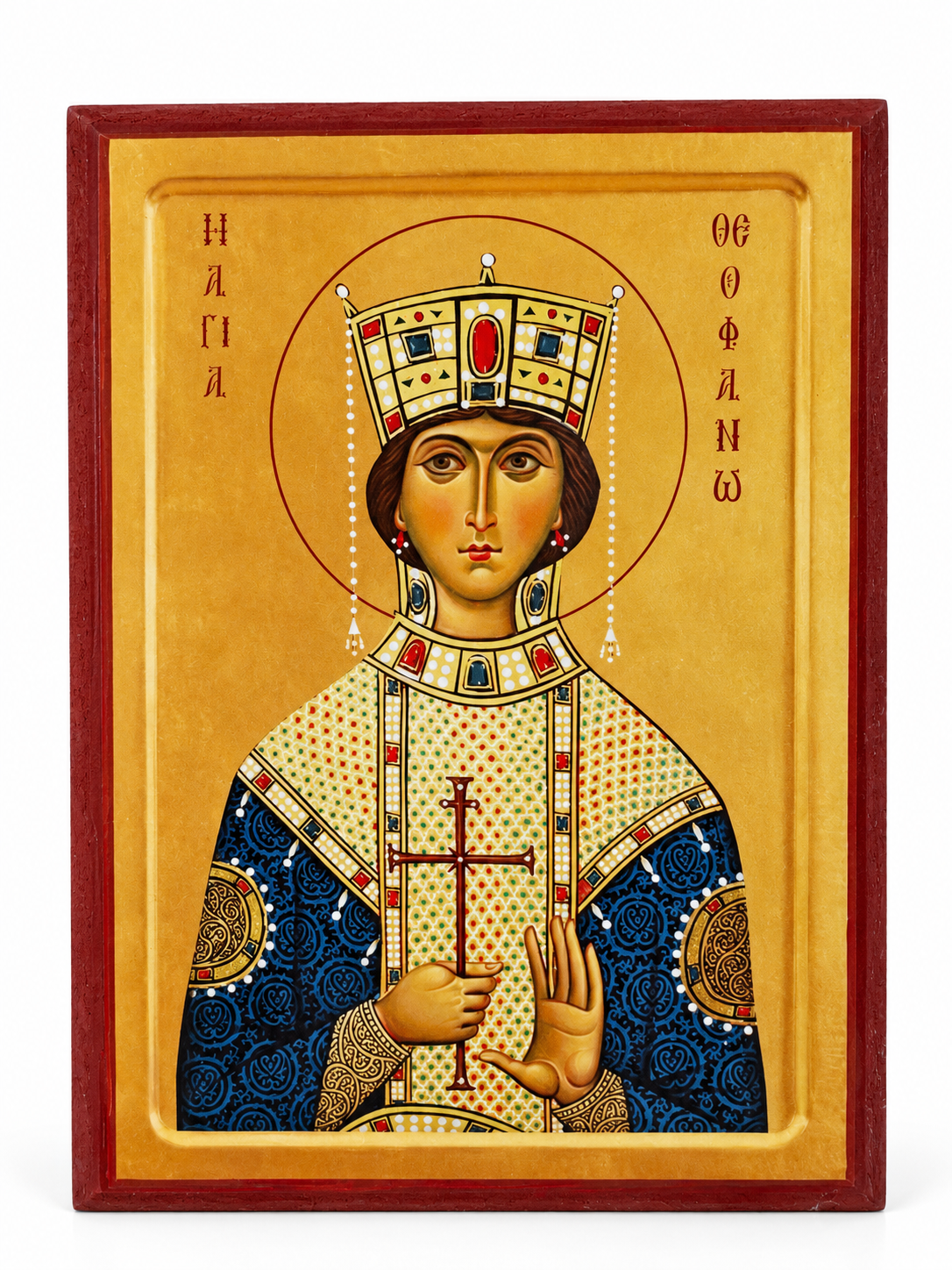 Lady Queen Serbian Orthodox Saint Theophano Icon