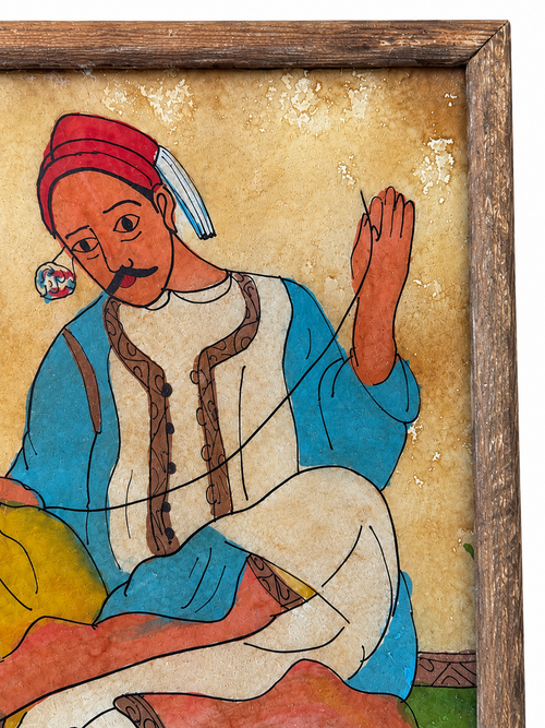 Antique Tunisian Tailor Artwork Framed