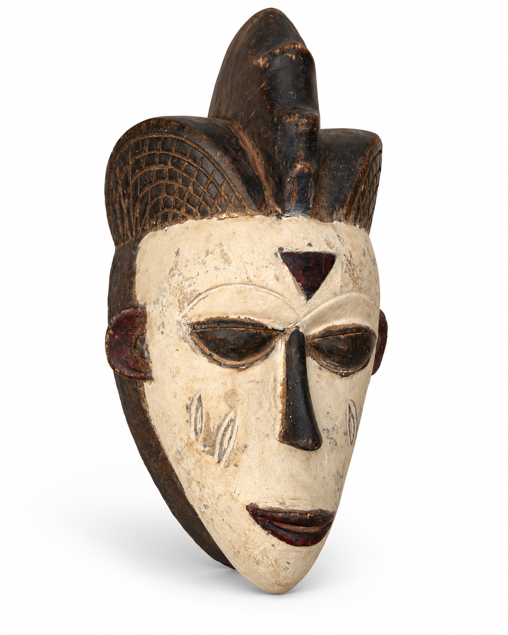 Vintage Hand-Carved African Wooden Mask