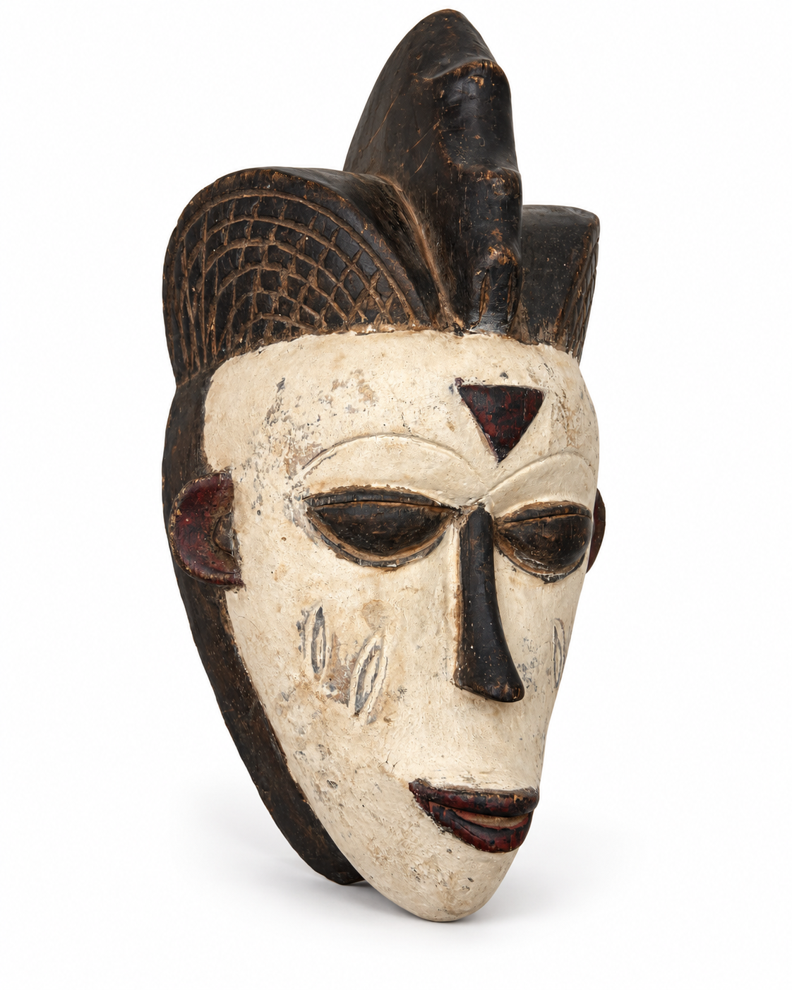 Vintage Hand-Carved African Wooden Mask
