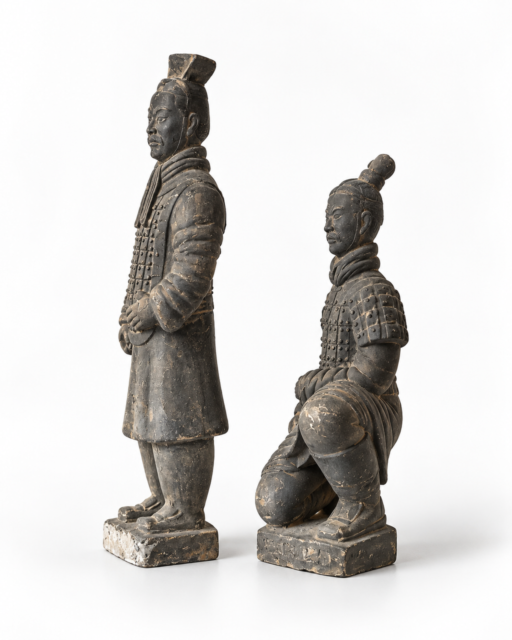 Pair of Chinese Terracotta Warrior Figurines