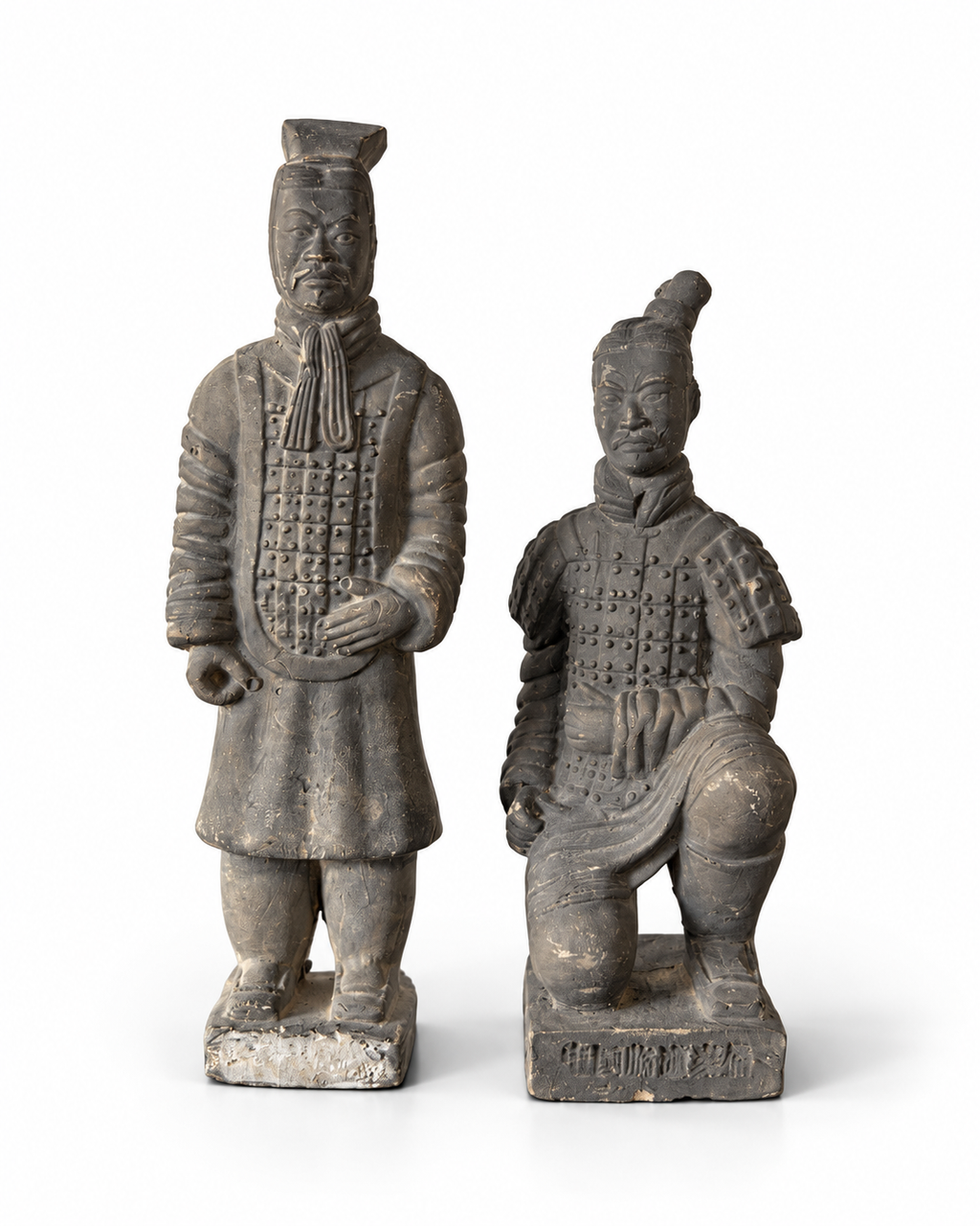 Pair of Chinese Terracotta Warrior Figurines